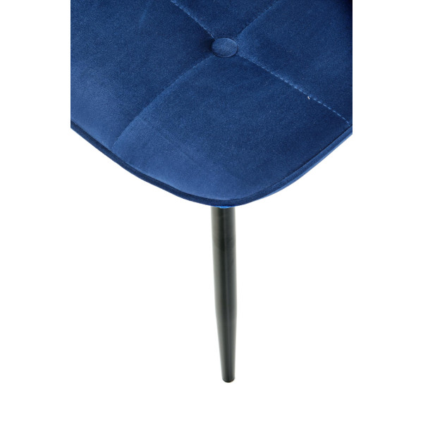 K417 Krzesło Granatowy Velvet Halmar