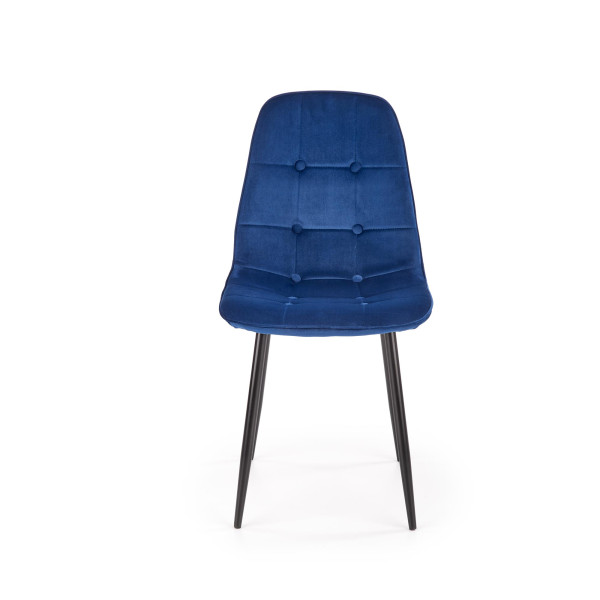 K417 Krzesło Granatowy Velvet Halmar