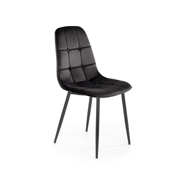 K417 Krzesło Czarny Velvet Halmar