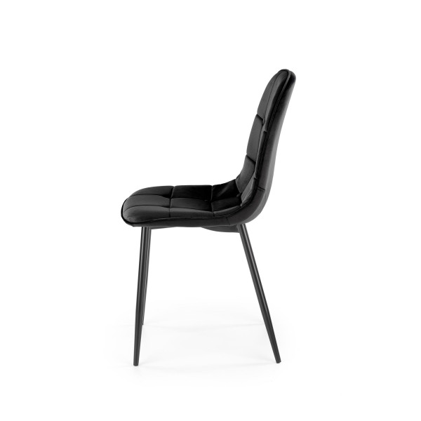 K417 Krzesło Czarny Velvet Halmar