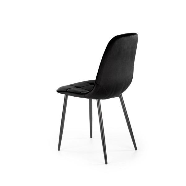 K417 Krzesło Czarny Velvet Halmar