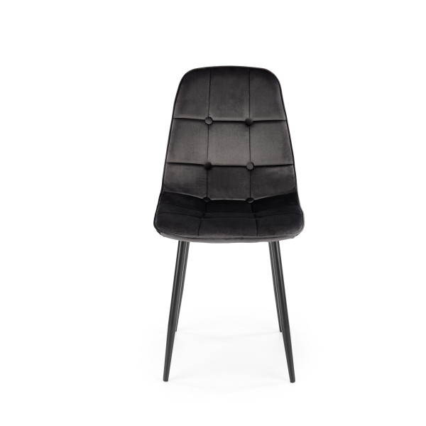 K417 Krzesło Czarny Velvet Halmar
