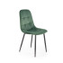 K417 Krzesło Ciemny Zielony Velvet Halmar