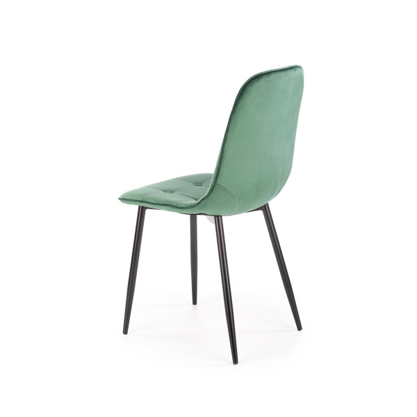 K417 Krzesło Ciemny Zielony Velvet Halmar