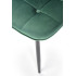 K417 Krzesło Ciemny Zielony Velvet Halmar