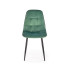 K417 Krzesło Ciemny Zielony Velvet Halmar