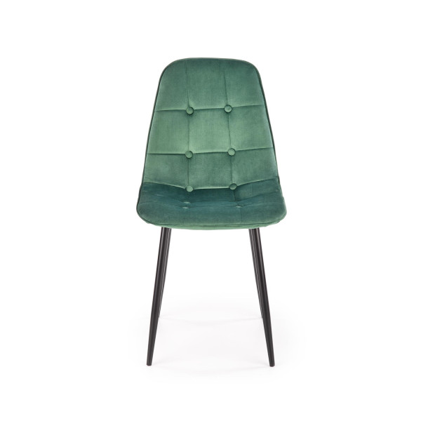 K417 Krzesło Ciemny Zielony Velvet Halmar