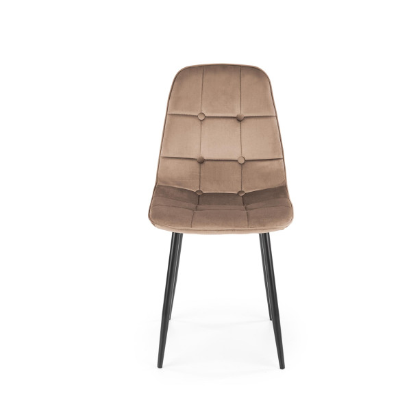 K417 Krzesło Beżowy Velvet Halmar