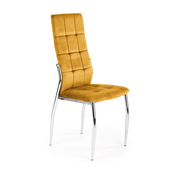 K416 Krzesło Musztardowy Velvet Halmar