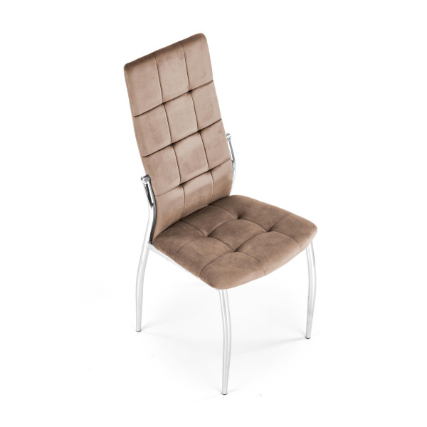 K416 Krzesło Beżowy Velvet Halmar