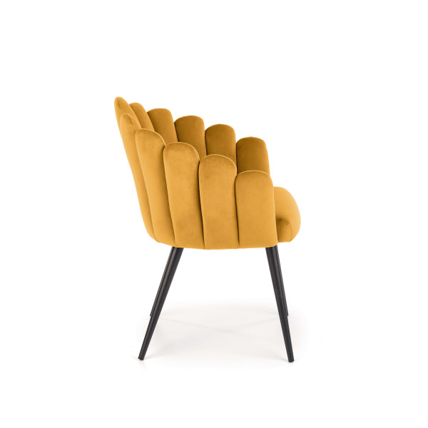 K410 Krzesło Musztardowy Velvet Halmar