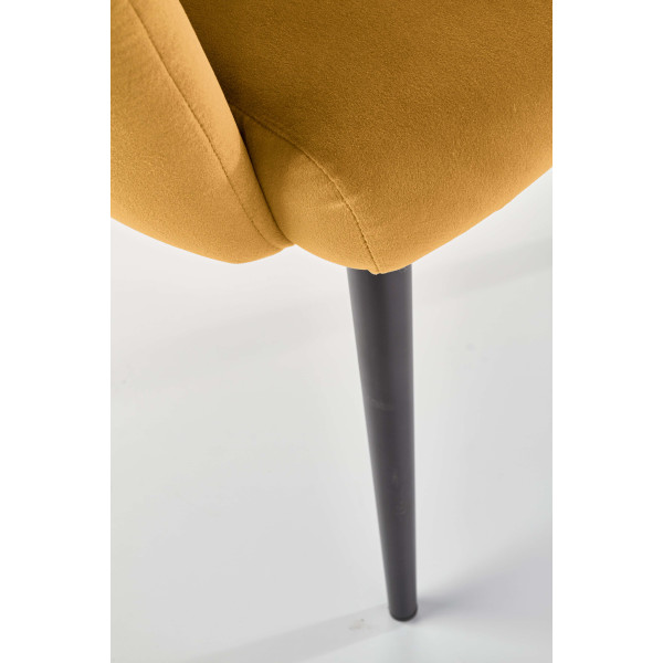 K410 Krzesło Musztardowy Velvet Halmar