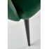 K410 Krzesło C. Zielony Velvet Halmar