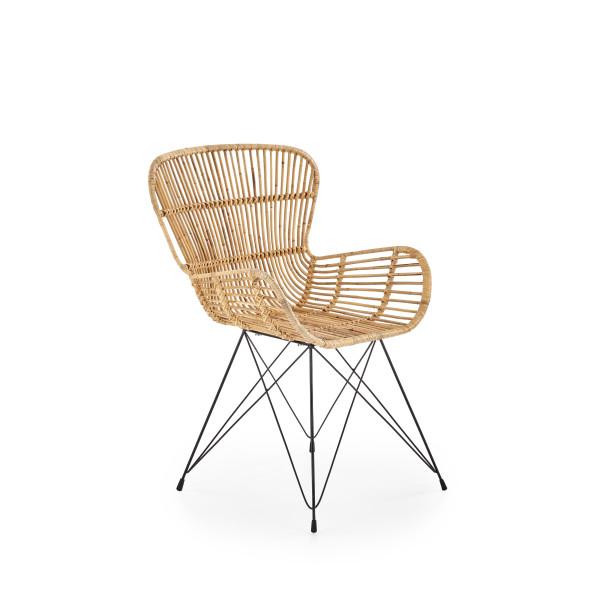 K335 Krzesło Rattan Naturalny Halmar