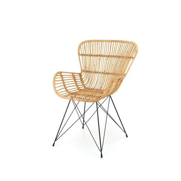 K335 Krzesło Rattan Naturalny Halmar