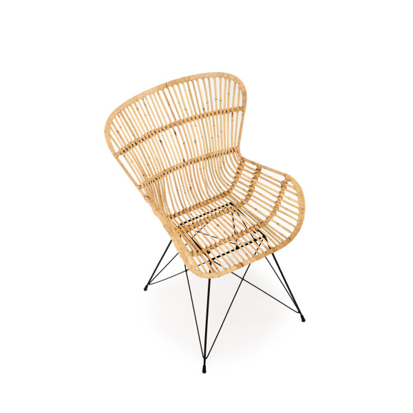 K335 Krzesło Rattan Naturalny Halmar