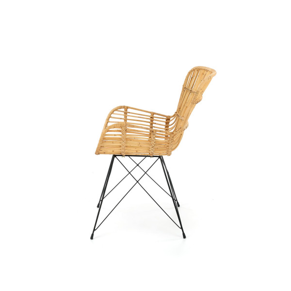 K335 Krzesło Rattan Naturalny Halmar