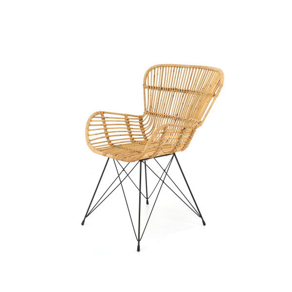 K335 Krzesło Rattan Naturalny Halmar