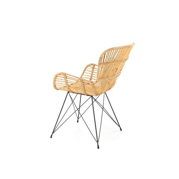 K335 Krzesło Rattan Naturalny Halmar