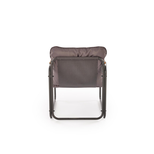 Hudson, Zestaw Ogrodowy ( Sofa, Fotel 2X, Ława ), Popielaty / Brązowy Halmar