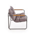 Hudson, Zestaw Ogrodowy ( Sofa, Fotel 2X, Ława ), Popielaty / Brązowy Halmar