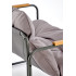 Hudson, Zestaw Ogrodowy ( Sofa, Fotel 2X, Ława ), Popielaty / Brązowy Halmar