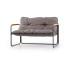 Hudson, Zestaw Ogrodowy ( Sofa, Fotel 2X, Ława ), Popielaty / Brązowy Halmar