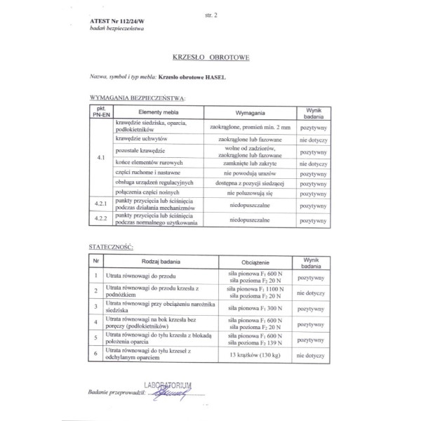 Hasel Fotel Gabinetowy Czarny / Popiel Halmar