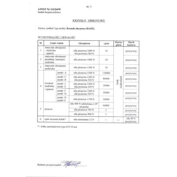 Hasel Fotel Gabinetowy Czarny / Popiel Halmar