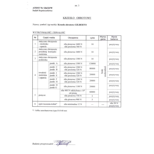 Gilberto Fotel Gabinetowy Czarny Halmar