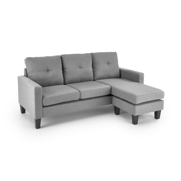 Gerson Sofa Z Podnóżkiem Popielaty Halmar