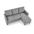 Gerson Sofa Z Podnóżkiem Popielaty Halmar