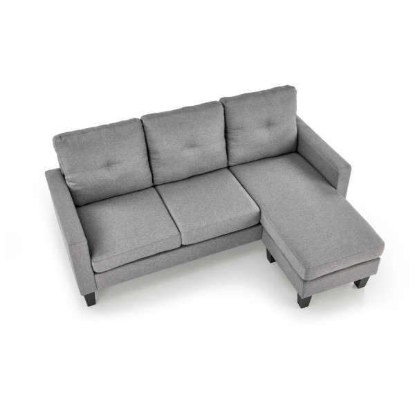 Gerson Sofa Z Podnóżkiem Popielaty Halmar