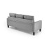 Gerson Sofa Z Podnóżkiem Popielaty Halmar