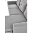 Gerson Sofa Z Podnóżkiem Popielaty Halmar