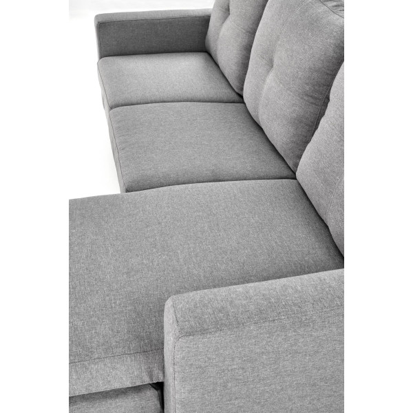 Gerson Sofa Z Podnóżkiem Popielaty Halmar