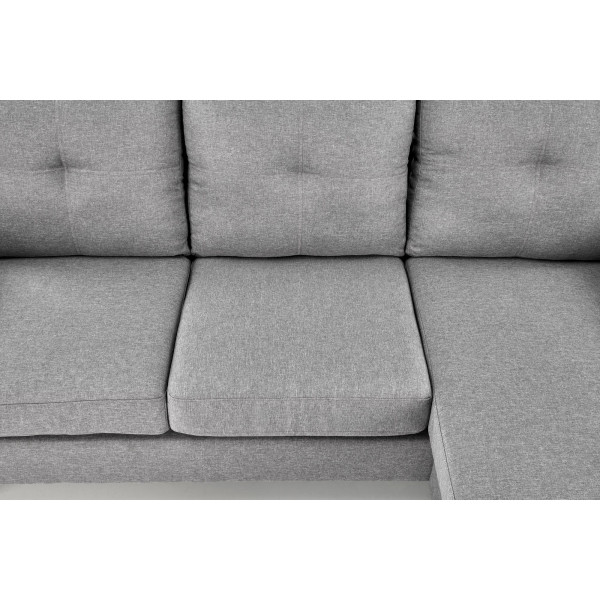 Gerson Sofa Z Podnóżkiem Popielaty Halmar