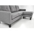 Gerson Sofa Z Podnóżkiem Popielaty Halmar