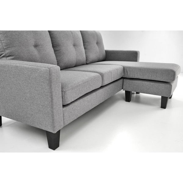 Gerson Sofa Z Podnóżkiem Popielaty Halmar