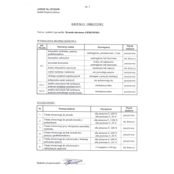 Geronimo Fotel Gabinetowy Czarny Halmar