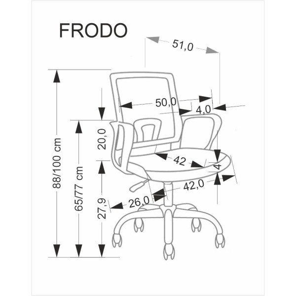 Frodo Fotel Młodzieżowy Jasny Popiel Halmar