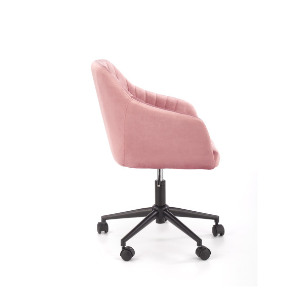 Fresco Fotel Młodzieżowy Różowy Velvet Halmar