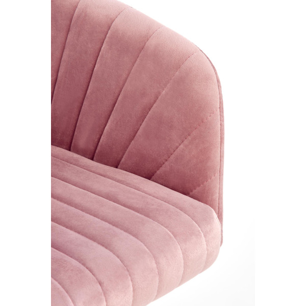 Fresco Fotel Młodzieżowy Różowy Velvet Halmar