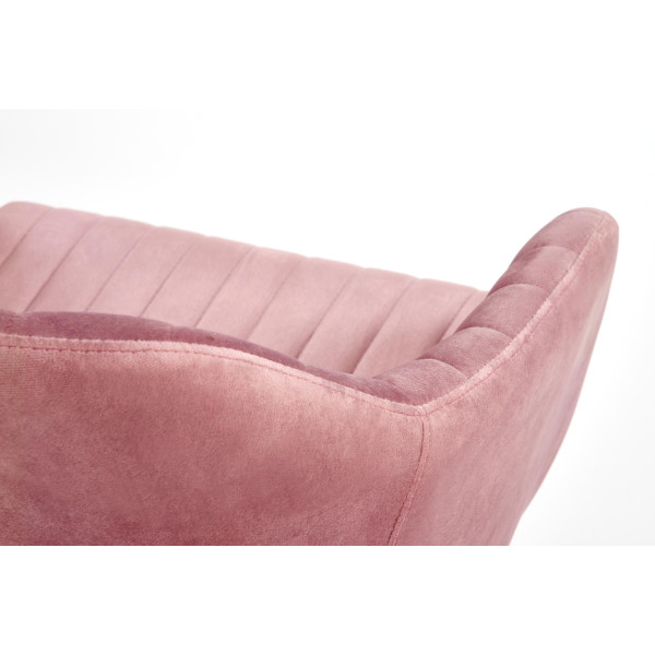 Fresco Fotel Młodzieżowy Różowy Velvet Halmar