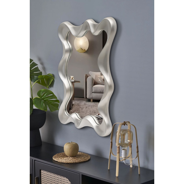 Deco Lustro Ścienne, Srebrny Antyczny