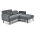 Cornelius Sofa Rozkładana Z Funkcją Narożnika Popiel Halmar
