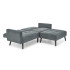 Cornelius Sofa Rozkładana Z Funkcją Narożnika Popiel Halmar
