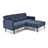 Cornelius Sofa Rozkładana Z Funkcją Narożnika Niebieska Halmar