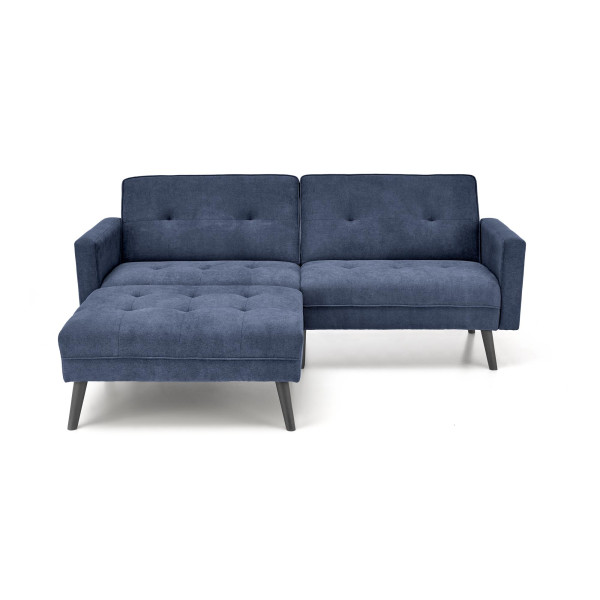 Cornelius Sofa Rozkładana Z Funkcją Narożnika Niebieska Halmar