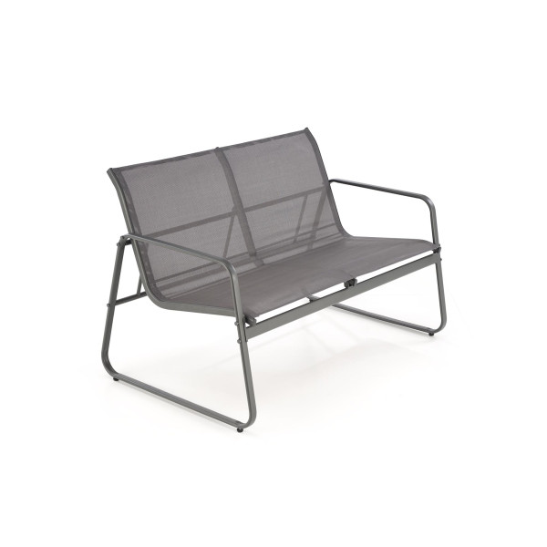 Conor Zestaw Ogrodowy ( Sofa + Fotel 2X + Ława ), Ciemny Popiel / Jasny Popiel Halmar